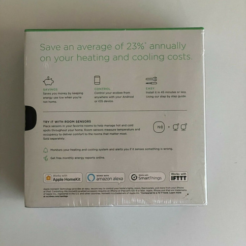 Ecobee3 Lite Termostato Inteligente Wifi Alexa Android Ios