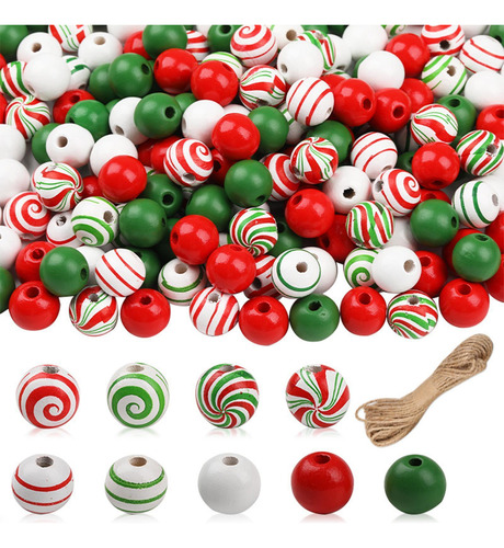 Cuentas De Chicle Navideño 240 Piezas De Cuentas Decorativas
