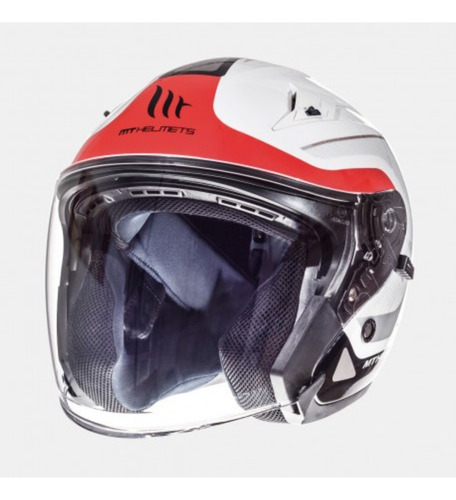 Casco De Moto Avenue Sv Crossroad Blanco/rojo/negro 