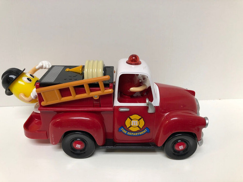 Dispensador De Chocolate Caramelos M&m Carro De Bomberos (Usado)