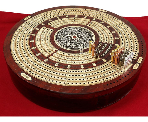Round 4 Track Continuious Cribbage Board W
