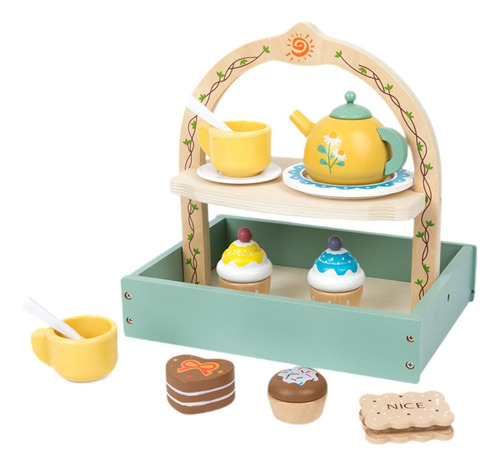 Juego De Té De Madera Para Fiesta, Juego De Rol, Juego