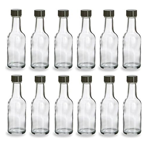 Conjunto De 12 Botellas De Licor De Vidrio De 50 Ml Tap...