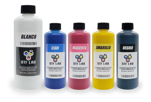 Kit De Tintas Dtf (500ml W /250ml Cmyk)