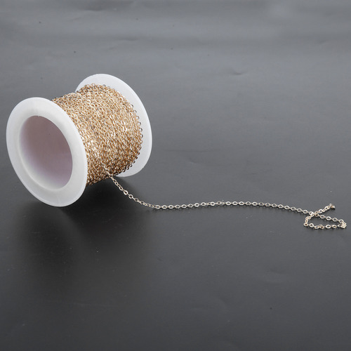 Accesorios De Joyería Diy Carrete De Cadena Plana O