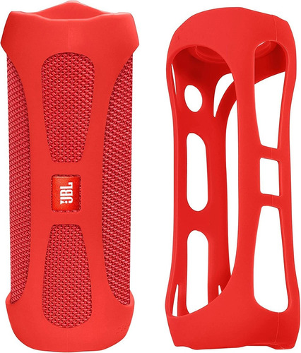 Funda Protectora Para Altavoz Jbl Flip4 - Rojo