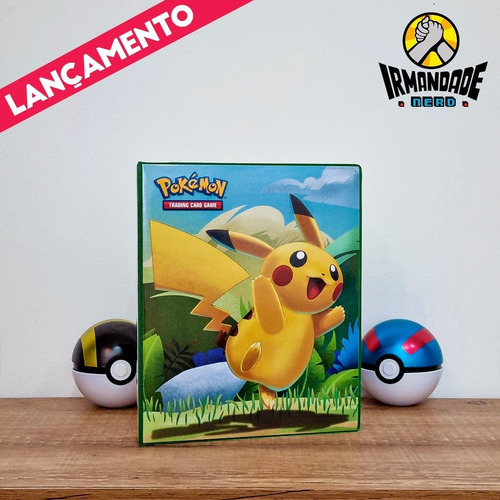 Imagem 2 de 6 de Pasta Tipo Fichário Pokémon + 20 Folhas Yes + 9 Cards