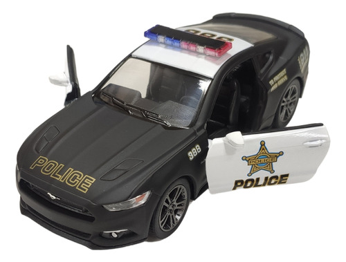 Carrinho Ferro Miniatura Ford Mustang Gt Policia 2015 1:38