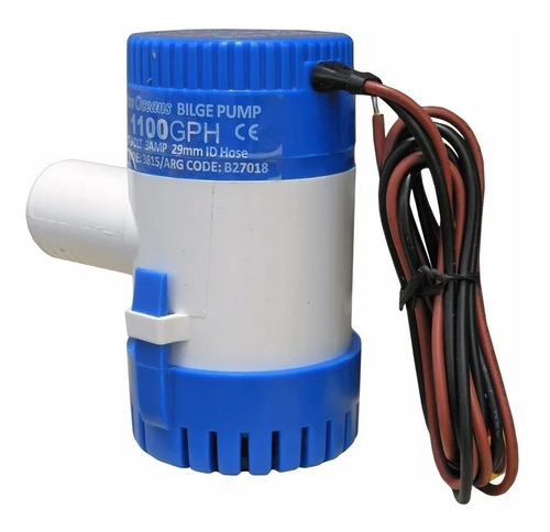 Imagen 2 de 4 de Bomba De Achique Eléctrica Sumergible 1100 Gph/4158 Lph 12v