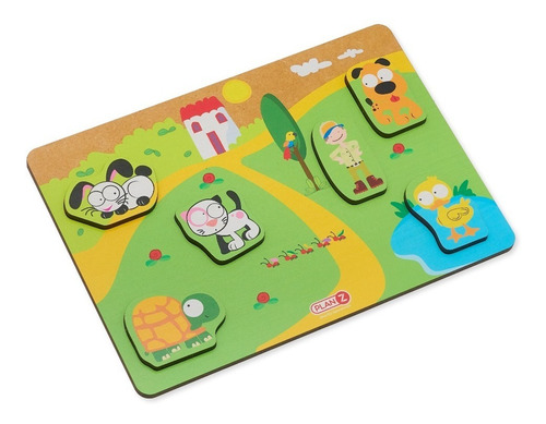 Imagen 2 de 7 de Juego Encastre Madera Volumen Didácticos Infantil Niños