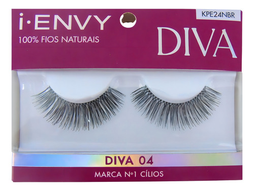 Cílios Postiços Diva 04 Fios Naturais Kiss