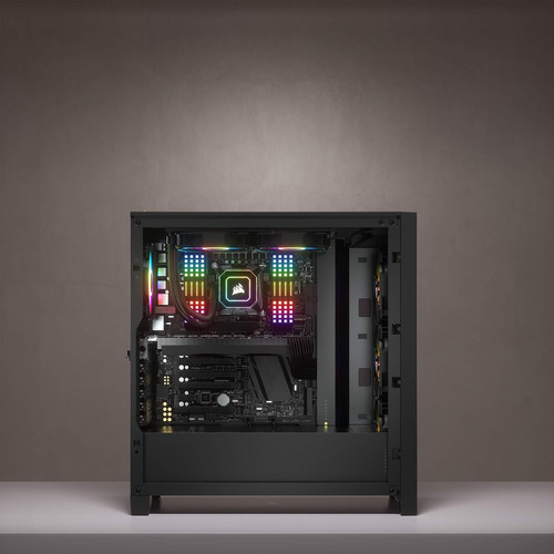 Armario Corsair Icue 4000x Rgb Atx Black