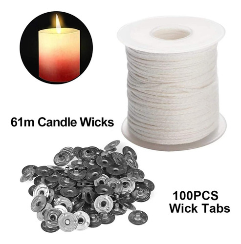 Juego De 2 Herramientas Para Hacer Velas, 1 Rollo De Mecha D