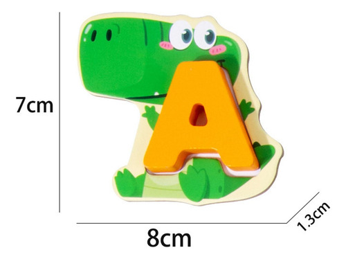 Alfabeto Emparelhamento Quebra-cabeça Montessori Brinquedo