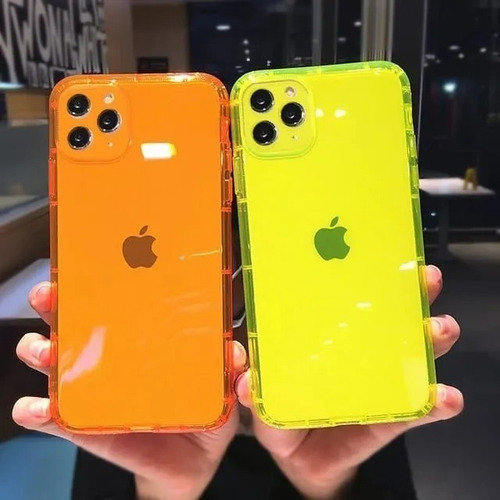 Funda Para iPhone Mayoreo Colores Neon 10 Piezas