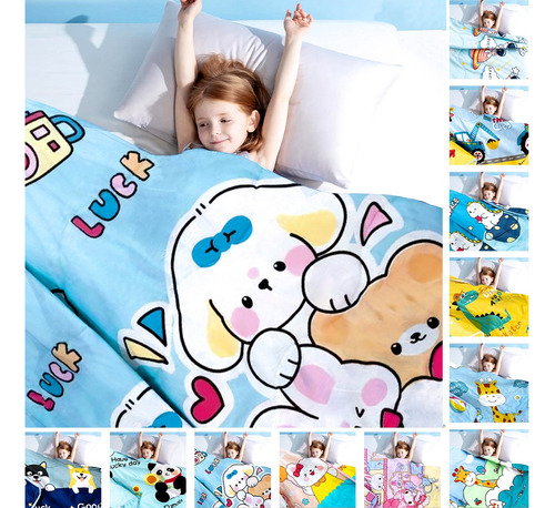 Manta Infantil De Dibujos Animados Colcha Infantil Verano Animal Print Osos