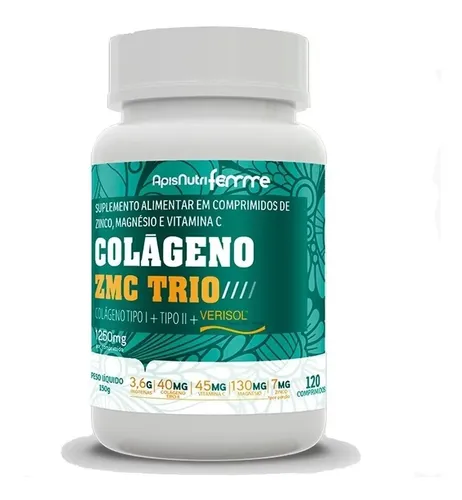 2 Uc-2 Colageno 1 + Tipo 2 + Tipo 3 Verisol Rápida Absorção Fragr...