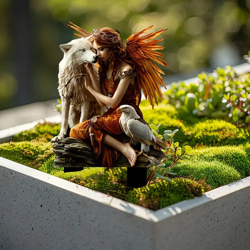 Pilha De Jardim Acrílica De Estilo Boêmio White Wolf Adequad