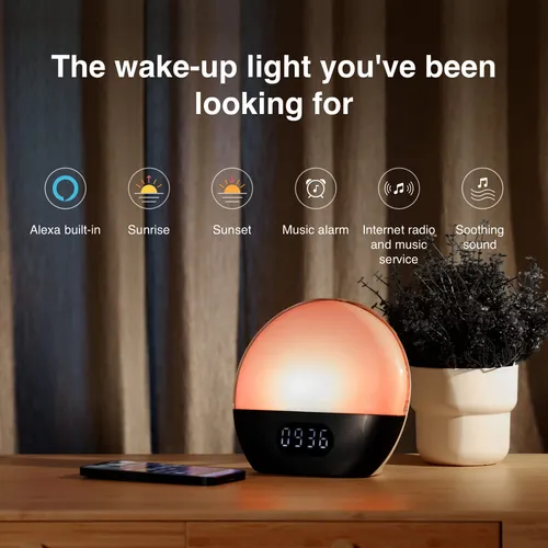 Wiim Luz De Despertador, Maquina De Sonido Y Asistente De Su