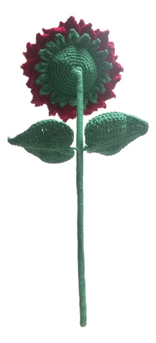 Girasol De Hilo Algodon Tejido A Mano Crochet