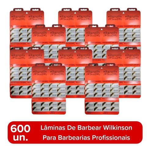 600 Lâmina De Barbear Navalias Wilkinson Sword Wilkinson 10c