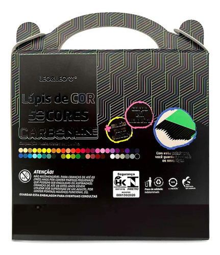 Lapis De Cor 50 Cores Carbon Line Soft Macio Leonora