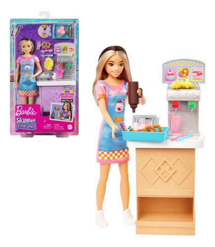 Barbie Set De Juego Skipper Barra De Botanas