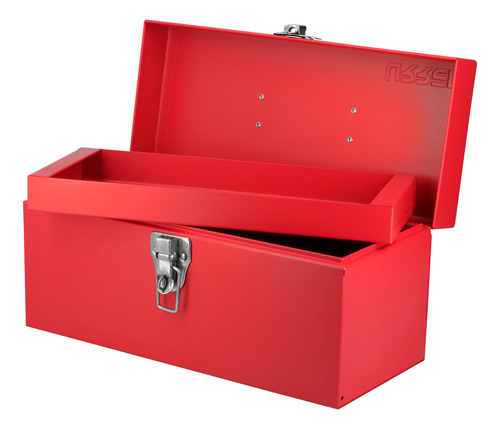 Caja Portaherramientas Metálica Color Rojo 14  X 6  X 6  Urr