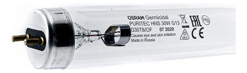 Tubo Desinfeccion Esterlizacion Uv 30w 90 Cms G30t8/of Osram