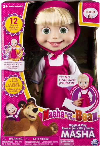 Muñeca Masha Interactiva Nuevos Sonidos, Juguetes Para Niñas