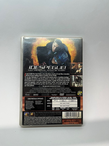 Minority Report Tom Cruise Película Dvd (Usado)