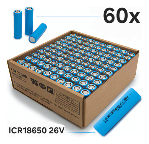 Células Bateria Litio Eve 18650 2600mah 3c 60 Un