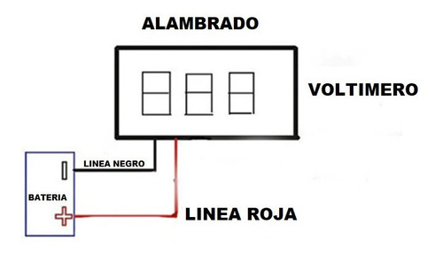 Imagen 6 de 6 de Voltaje Digital Voltimetro Universal 12v,24v,30v Carros Moto