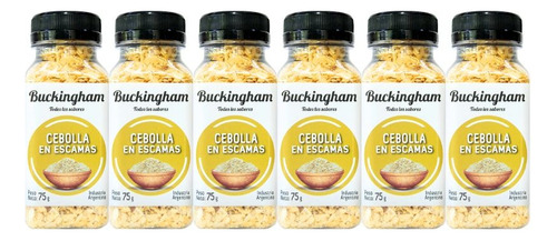 Cebolla En Escamas X 75gr. Buckingham Pack X 6 Unidades