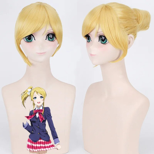 Peluca Love Live Ayase Eli, Peluca Lovelive, Para Cabello Do