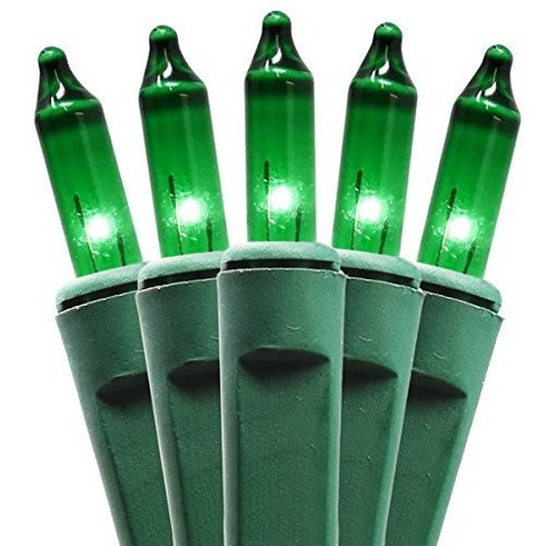 Luces Verdes De Cuerdas Holiday Essence 100 Con Cable Verde 