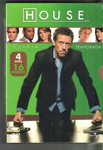 Box 4 Dvds - House - Quarta Temporada Completa