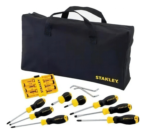 Set Destornilladores Stanley Stmt65616l-la 16 Piezas + Bolso