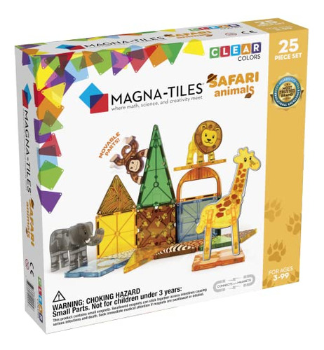 Juego De 25 Piezas Magna-tiles® Safari Animals