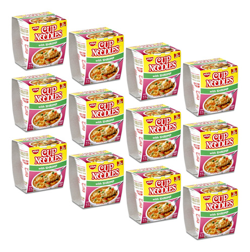 Nissin Cup O Noodles Shrimp, 2.25 Onzas (paquete De 12)