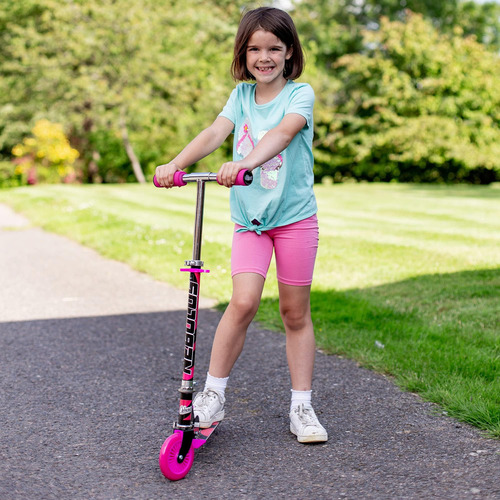 Ozbozz Nebulus Scooter Ajustable: Rosa Y Negro - Scooter De