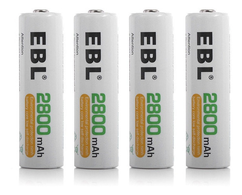Kit 8 Baterias Pilas Aa 2800 Mah Recargables Mas Cargador