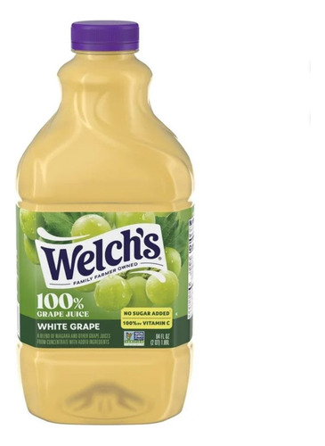 Welch's 100% Grape Juice, White Grape, 64 Fl Oz Bottle