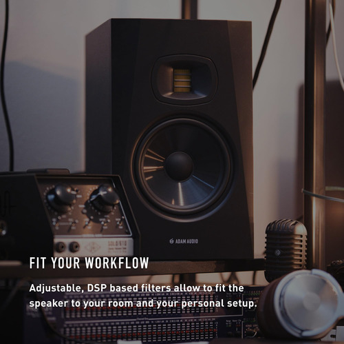 Monitor De Estudio Adam Audio T7v Para Grabación, Mezcla Y M