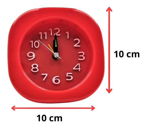 Imagem 4 de 8 de Relógio Retrô Despertador Alarme Analogico Infantil Colorido