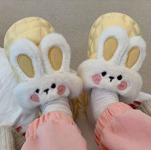Pantuflas Conejo Infantil Con Chiporro Desmontable Niño/niña