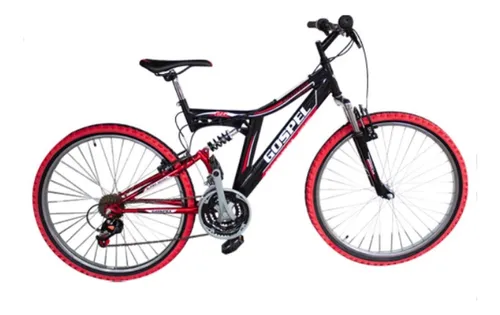 Bicicleta Rodada 26 Doble Suspension 21 Vel Negra Bk 193041