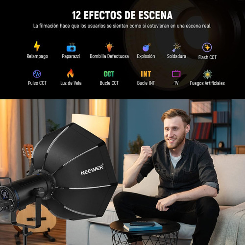 Neewer Cb200b 210w Luz De Video Led Con Control Por App Cob