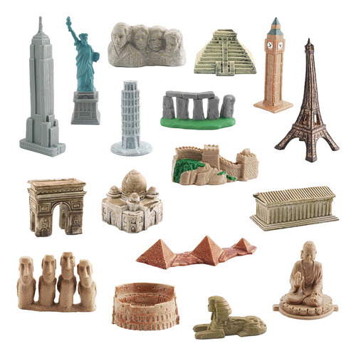 Mini Kits De Construcción, Monumentos 17 Piezas