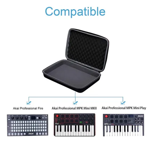 Xanad Funda Rígida Para Akai Mpk Mini Mkii/mk3/play 25 Tecla